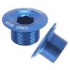 4PCS Blue Bike Crank Arm Bolts M18 Crank Screw Cap Durable Bicycle Crank Fixing Bolts  Bike