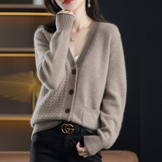 Women's Early Autumn 2025 Two-Piece Knit Shirt - Stylish Fall & Winter Top