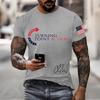 Men's Printed Short Sleeve T-Shirt Men's Loose Casual Short Sleeve Top
