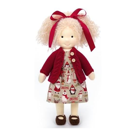 BlissfulPixie Waldorf Doll Handmade Doll - Gabriella 12  Soft Girl Cute Plush Toy Perfect Doll for Kids