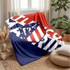 Atlético Madrid Theme blanket Soft Flannel Blanket Plush Throw Blanket Cozy Sofa Bed Blanket for Home Decor