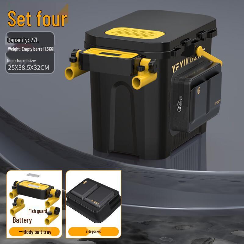 Multifunktionaler Angelkübel & Köderbox mit Sitz