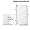 Modern and unique white shoe cabinet, shoe cabinet with 3 flaps, round mirror, large storage space, suitable for entryway/foyer