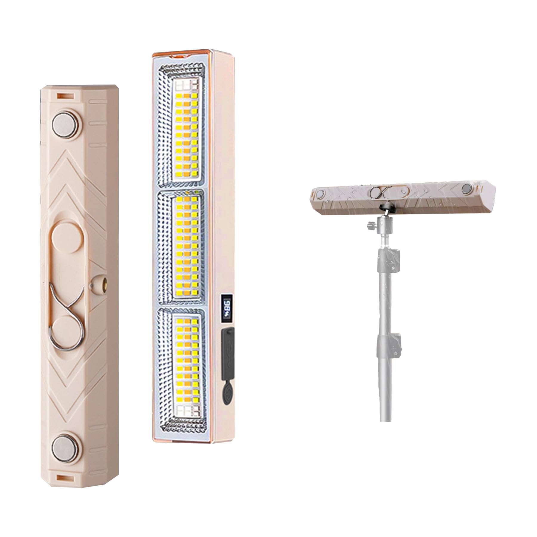 

SGEBD Перезаряжаемый светодиодный магнитный фонарь с 2500 мАч 5 режимов освещения Теплый белый Аварийный Рыбалка Предотвращение катастроф Безопасность Энергия Катастрофа Парковка