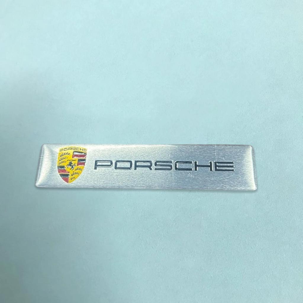 3D Aluminium Auto Emblem Aufkleber Karosserie Kofferraum Dekoration Aufkleber Modifikationszubehör Für Porsche Macan Panamera Cayenne Cayman 911
