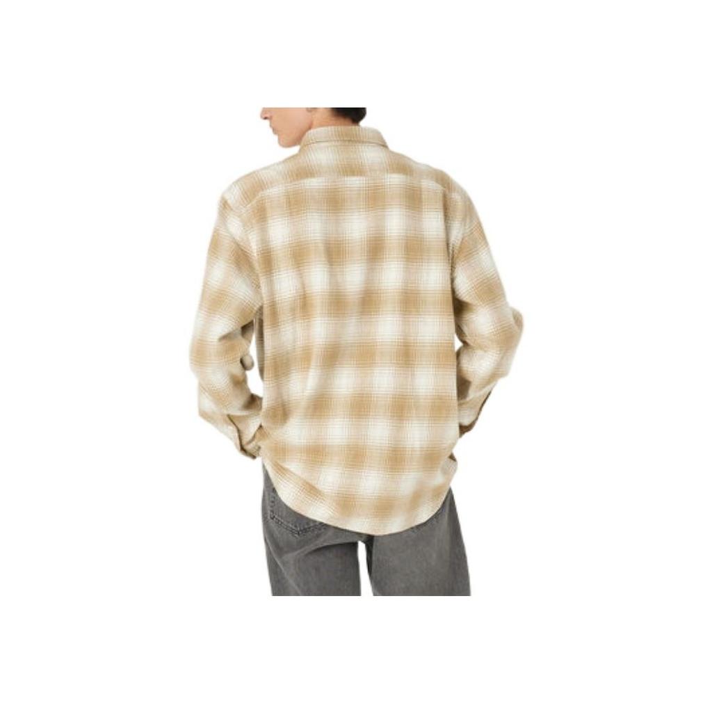 Levis Fw22 Plaid Print Long Sleeve Shirt Men Shirts Beige 19573-0173