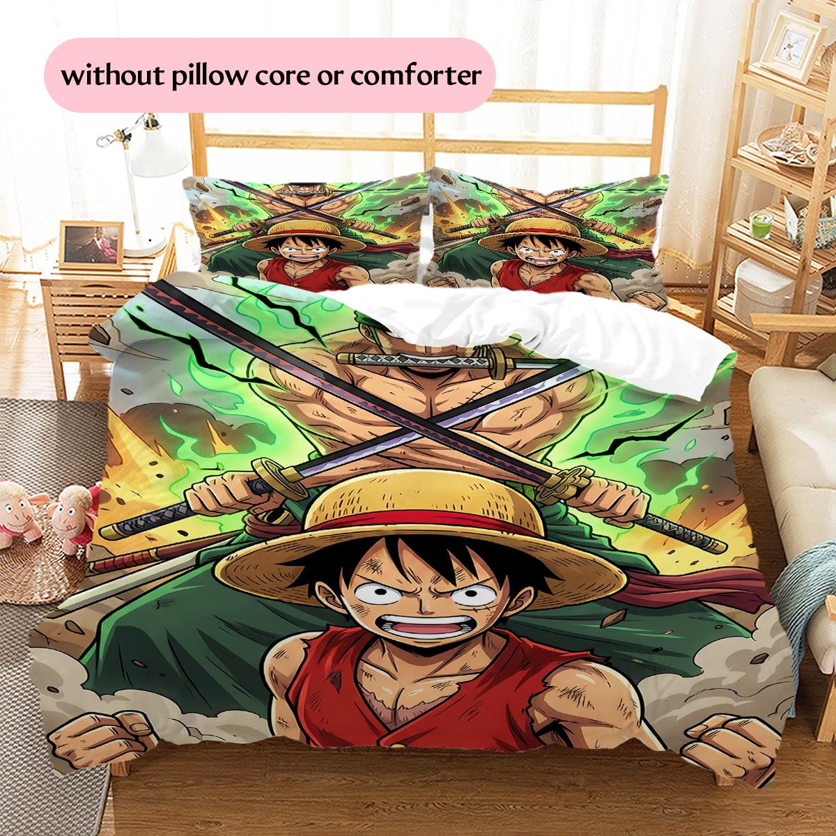 Piece Artwork Pattern Bedding Quilt Set Home Decoration Gift (1 * duvet cover + 2 * pillowcase without core) 135x200cm