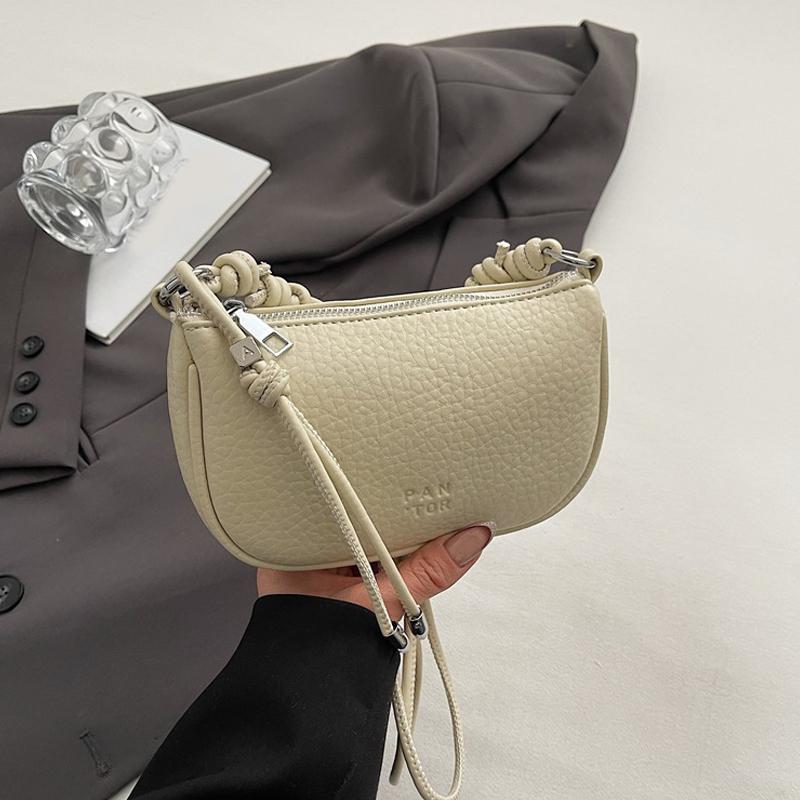 Ladies' Crossbody Bag Fashionable Versatile Solid Color Design Commuting Saddle Bag Casual Shoulder Bag For Women