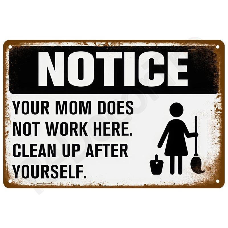 Retro Vintage Tin Sign - Luxury Metal Plate Poster Art Mural for Mancave Bar Home Room Wall Decor