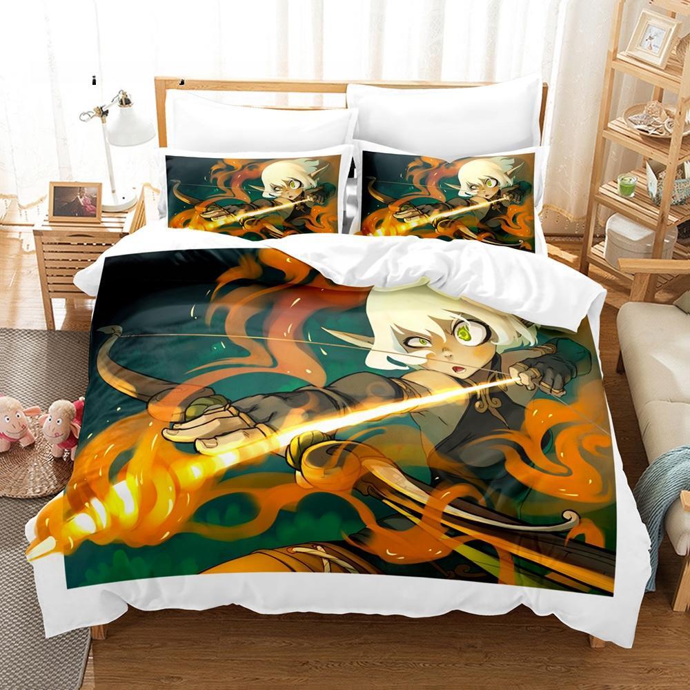 New Wakfu Bedding Set Single Twin Full Queen King Size Bed Set Adult Kid Bedroom Duvet Cover Sets Wakfu 3D Print Bed Sheet Set