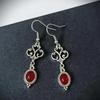 Gotische Blutrote Renaissance-Ohrringe - Fantasy Alternative Rock Y2K Punk Stil Schmuck