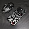 Cute Monster Gengars Phone Case for iPhone 17 Air 16 16e 15 14 Plus 13 12 11 Pro Max X Xs XR 8 Colorful Silver Hard Cover