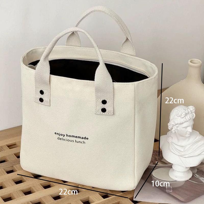 Women'S Canvas Handbag Solid Color Women'S Casual Large Capacity Travel Bag