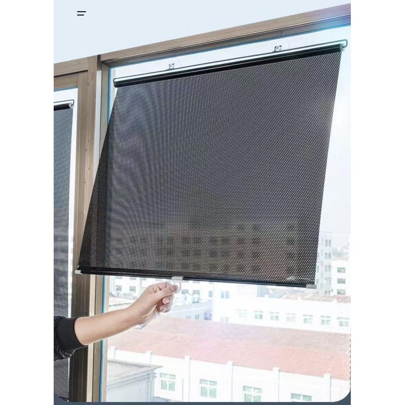 Einziehbare Auto-Sonnenblende mit Saugnäpfen - Automatischer Rollo für die Frontscheibe