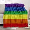 Simple Rainbow Striped Flannel Blanket Warm Blanket Air Conditioning Blanket Suitable for Gifts Nap Blanket Air Conditioning Blanket