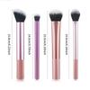2pcs Cosmetics Makeup Brushes Set Loose Powder Foundation Highlight Contour EyeShadow Oblique Eyebrow Soft Hair