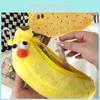 Estuche de Lápices Adorable Creativo de Plátano Pata de Pollo de Peluche Para Almacenamiento Divertido de Materiales Escolares