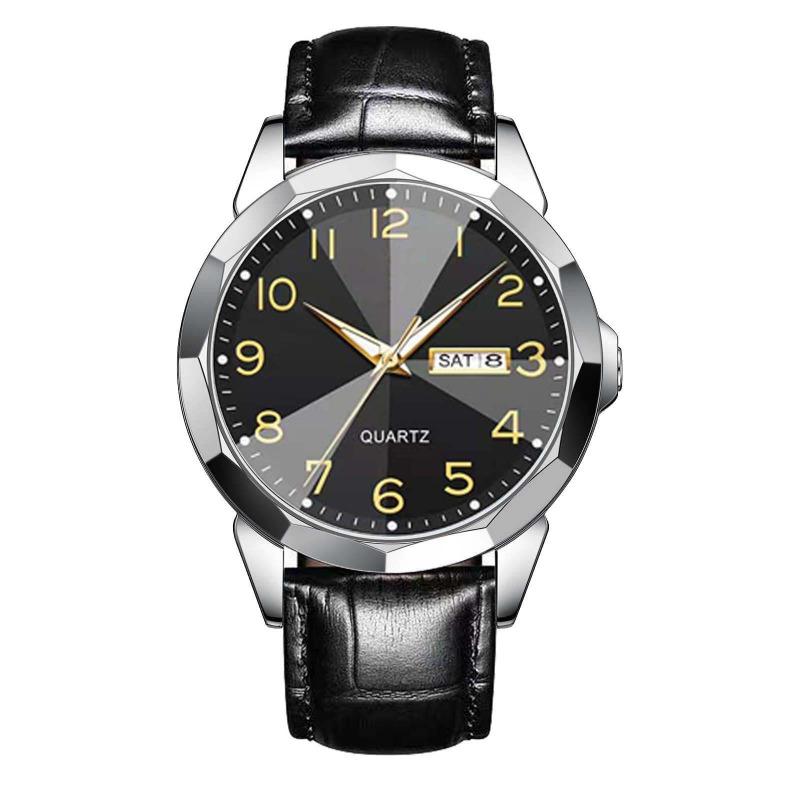 New Business Men's Watch Double Calendar High-end Quartz Men's Watch Fashion Multi-function Watch Non-mechanical Watch