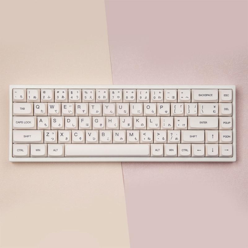 120Keys Keycaps XDA Sublimations Minimalist White Keycap for Mechanical Keyboards Russian Korean English Japanese