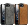 Retro Matte PU Leather Magneti Case For iPhone 17e 16 15 14 13 12 11 Pro Max Plus For Magsafe Wireless Charge Cover Funda