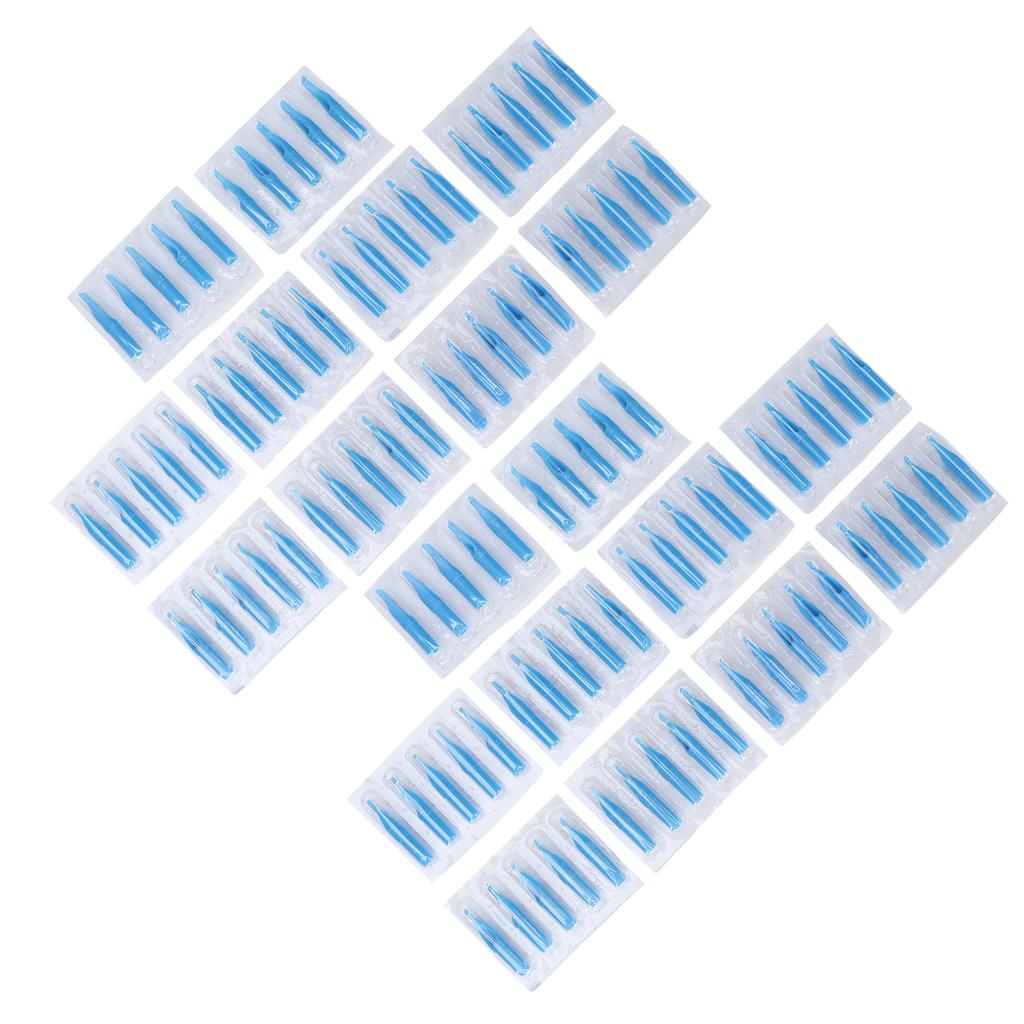 100Pcs Disposable Mixed Tattoo Needle Tip Portable Blue Long Tattoo Tip Accessories