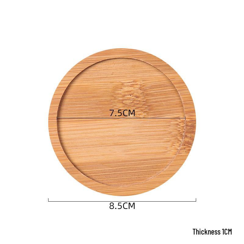 Creative Bamboo Succulent Pot Tray - Rectangular Coaster & Water Catcher for Home Decor