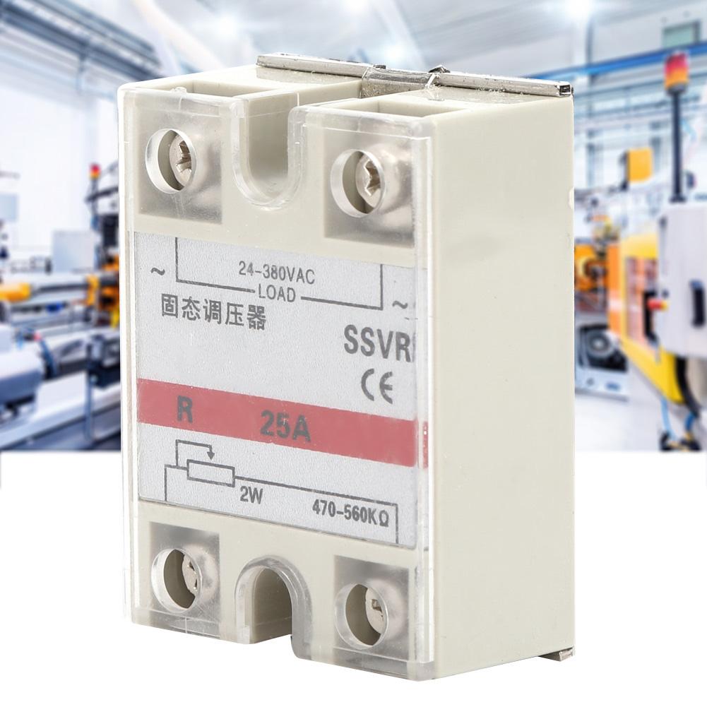 SolidState Voltage Regulator Single Phase Relay Module Low Frequency SSVR25A VA 24380VAC