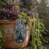 Animal Figurine for Yard Halloween Bat Figurine, Resin Hanging Sculpture, Gothic Upside Realistic Statue Down Outdoor Garden Tree Decor
