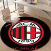 1pc A-AC Milan Print Round Carpet Chair Round Carpet Suitable for Bedroom Living Room Home Decorative Carpet