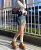 WEGO Boston Bag with School Deco Shoulder Korean School School Brown Sonata Charm, Bag, Bag, Bag, Casual, Girly, Bag, Gift, Present, Bag, Year-Round,
