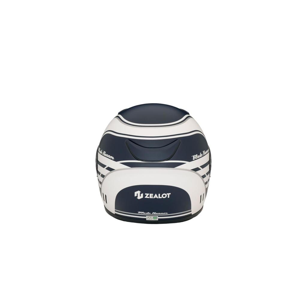 ZEALOT Blade Runner Full Face Graphic Matte Size Helmet, Euro, Blue, M, 57-58cm, BRJ0019/M