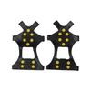1pair 10 Spikes Ice Snow Grips Anti Slip Ice Traction Clts Walk Traction Clts for Shoes Boots Walking Hiking Climbing