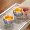 1pcs Silver Plated Blue and White Arhat Cup Teapot Large Master's Cup High End Ceramic Tea Cup Kung Fu Tea Set Tea Maker