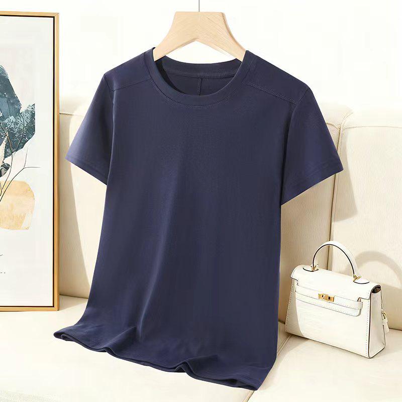 

230g Women s Stretchy Summer Base Layer Short Sleeve T-shirt - Solid Color, Versatile, Thin Top M
