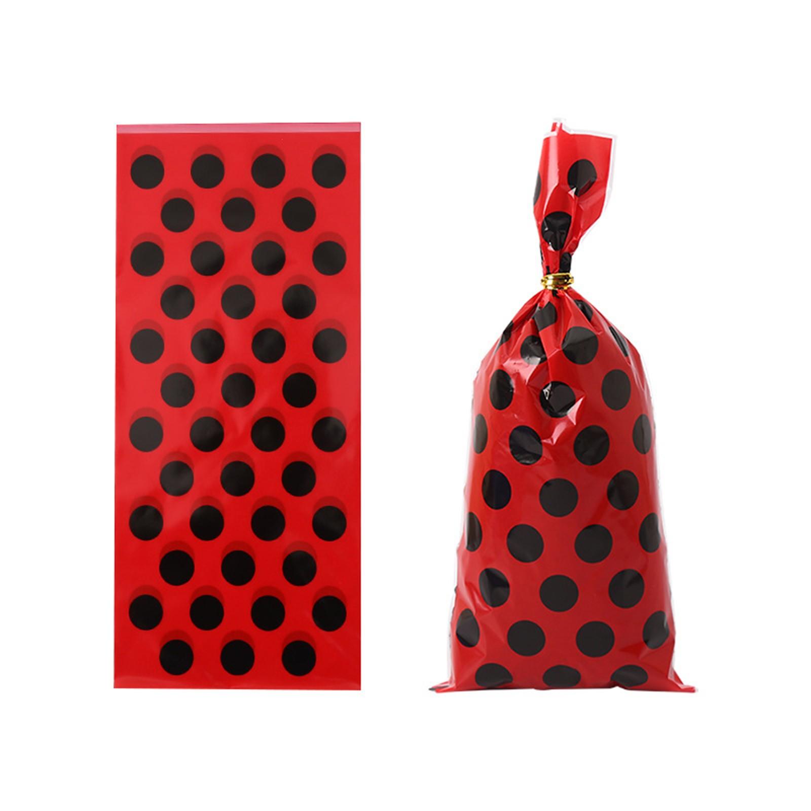 

Polka Dot Print OPP Flat Pocket Small Food Gift Bundle Bag Snack Bag Plastic Bag Candy One Size