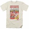 Back To the Future Sports Almanac T Shirt Mens Licensed Retro Movie Tee Cream