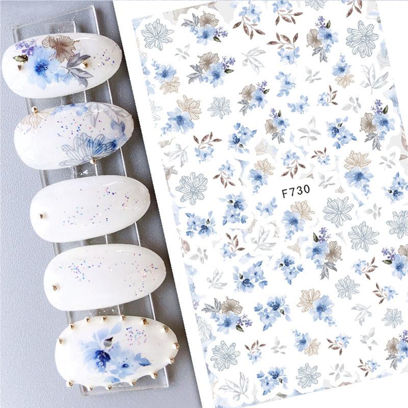 Zurück Kleber Aufkleber 3D Nagel Aufkleber Schwarz Weiß Geometrische Zeichnungen Designs Nagel Aufkleber Dekoration Für Nail Art Schönheit