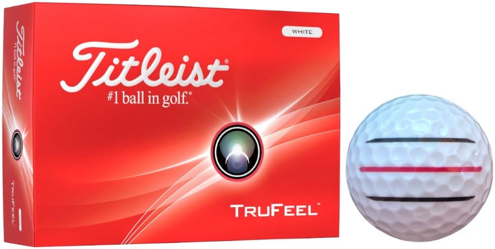 

Titleist Golf Ball TRUFEEL 24 Year Model 1 [Hapiraki_Golf Line] (White Dozen_3 Lines)