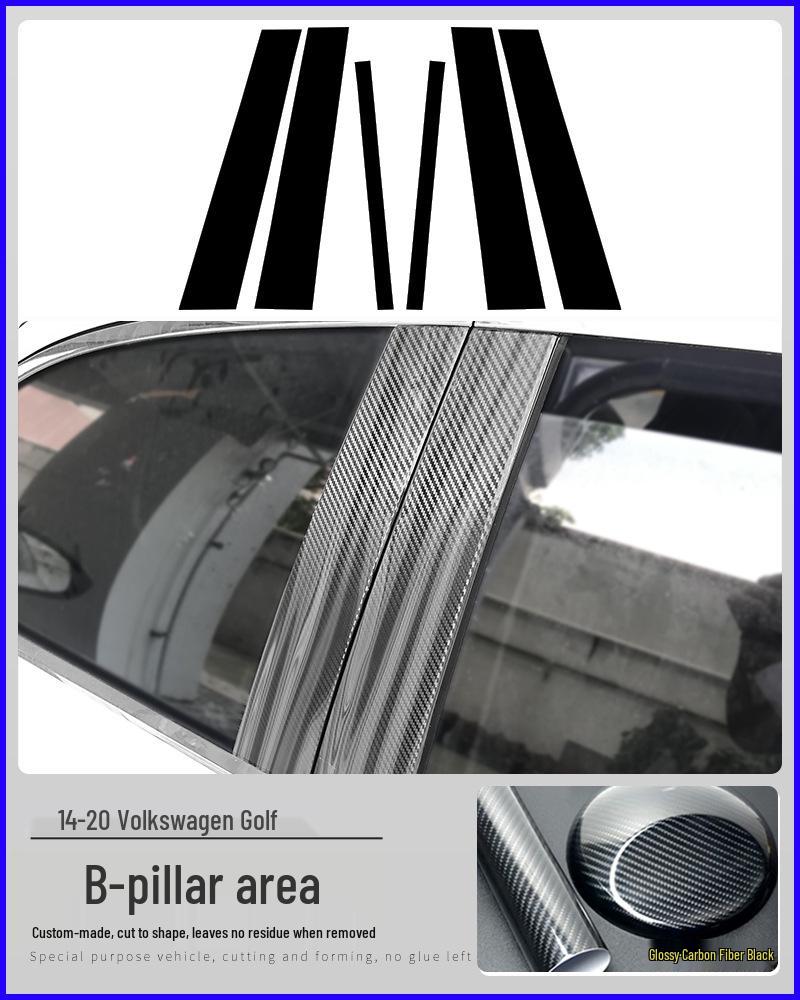 Golf 6th/7th/7.5th Gen Carbon Fiber Interior Console & Gear Shift Sticker.