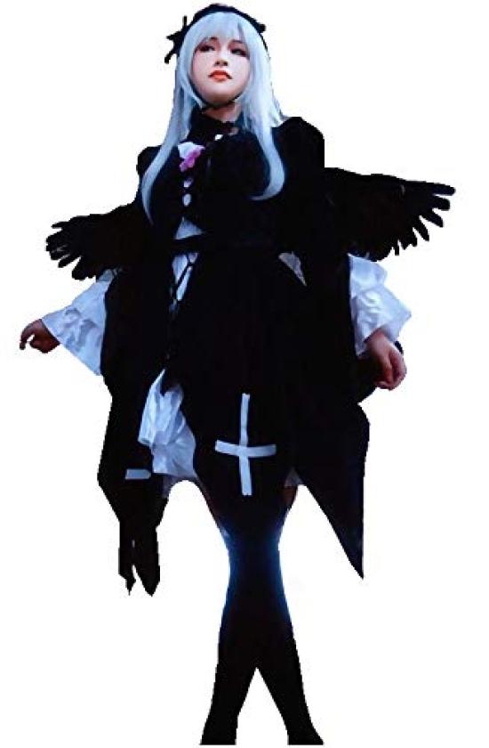 

Rose Bright Red Anime Cosplay Costume Red Lolita Deluxe Set with Pannier [Hosaku Co., Ltd.] Girl, Girl, Set, Mercury, Costume, (M)