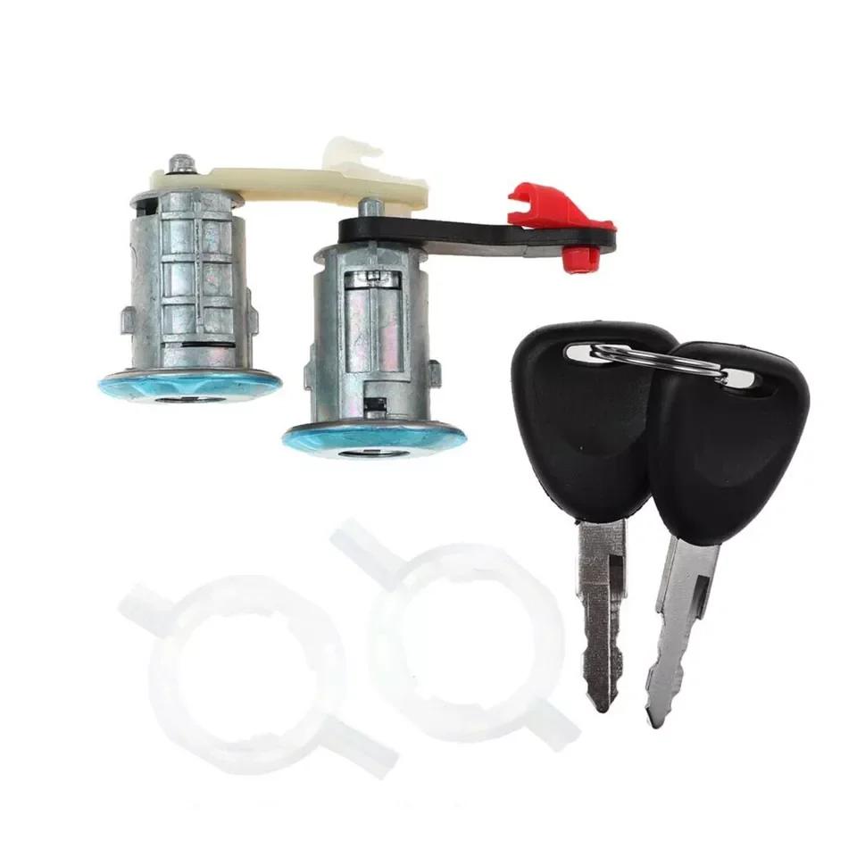 

Замок двери передний левый и правый 7701470944 для Renault Master MK2 1998-2010 7701470945 Цилиндр замка двери с 2 ключами