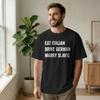 Men's Eat Italian Drive German Marry Slavic T Shirt Car Humor Cotton Clothes Novelty Short Slee