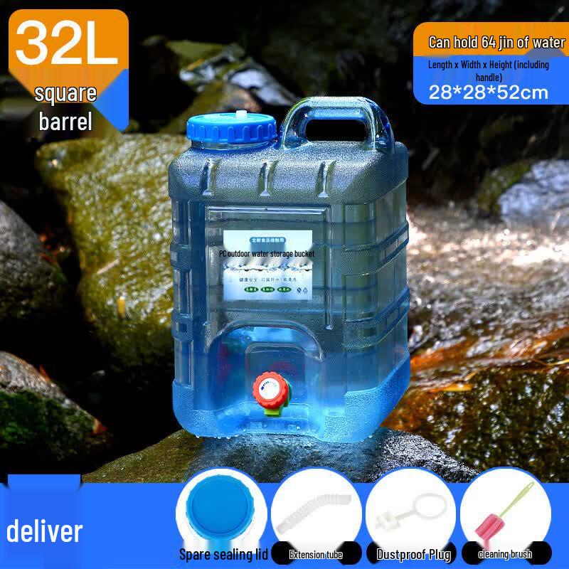 Outdoor Portable Water Storage Bucket with Faucet