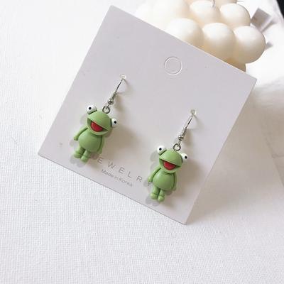 Hanging Frog Animal Earrings for Women Designer Statement Funny Creative Unique Earring Girls Cute Unusual Earrings