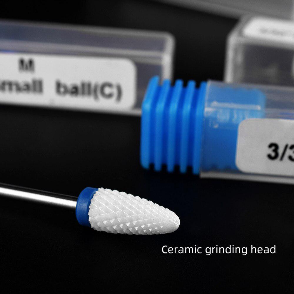New Ceramic Nail Drill Bit Electric Nail Files Milling Cutter for Manicure Pedicure Nail Accessoires Tool Remove Nail Po