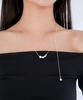 Postlude [Silver] Drop Ball Sn Chain Necklace