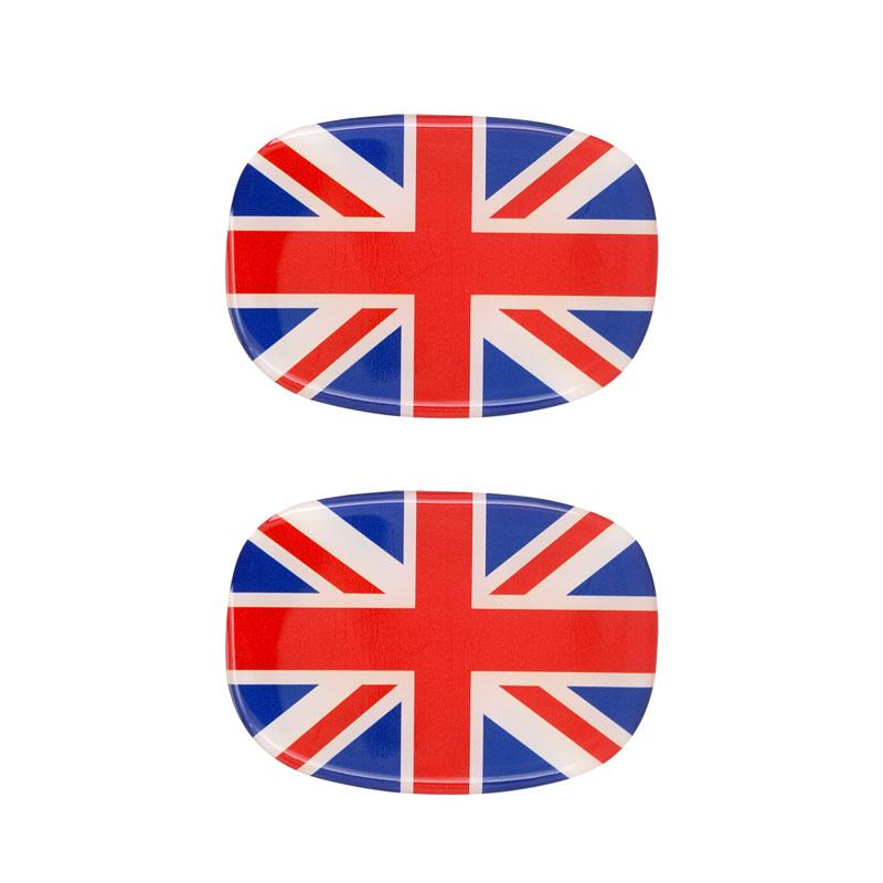 Union Jack Rukojeť opěradla sedadla 3D nálepka Epoxidová dekorativní nálepka Ochranná fólie pro Cooper One F56 Příslušenství