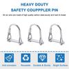 10pcs Carbon Steel Line Lock Pins – Self-Locking Ring Shaft Pins 5x30-55mm For Agricultural, Lawn, Trailer, Boat, Track Applications