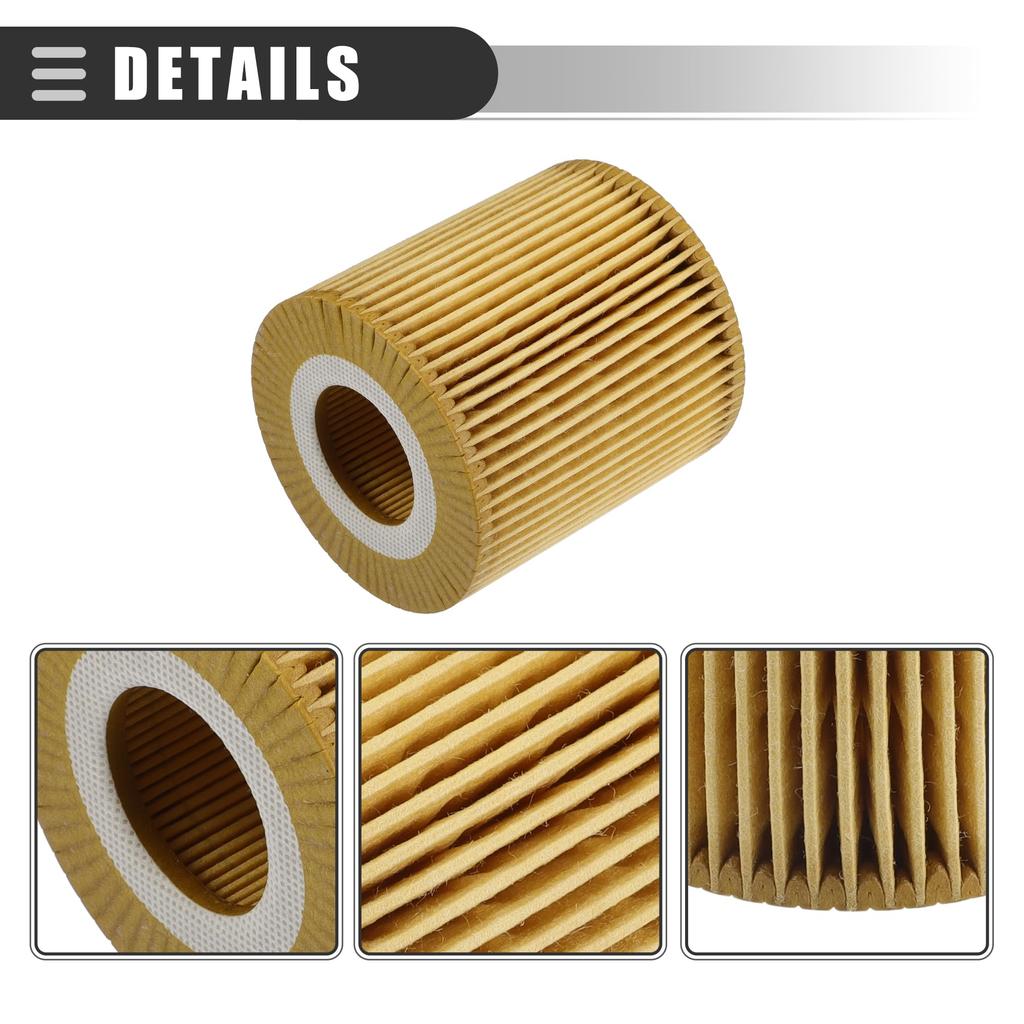 Filtr Motoforti do BMW X3 2004-2010, Papierowy, z uszczelką nr 11427508969, Żółty, 1 zestaw