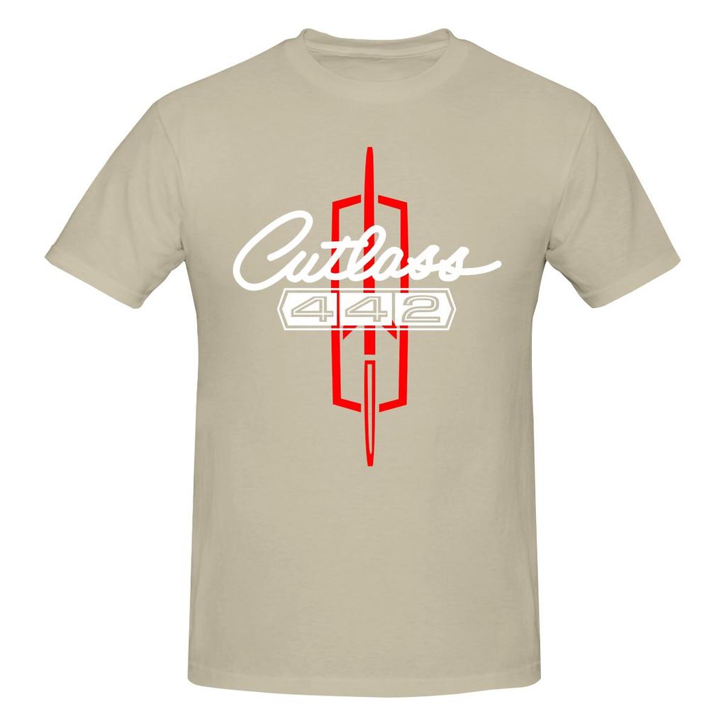 Cutlass 442 Oldsmobile Ultraminimalist Tshirt Light Sports Simple Prints Basic Tee